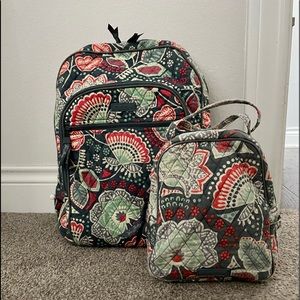 Vera Bradley Backpack and Lunchbox